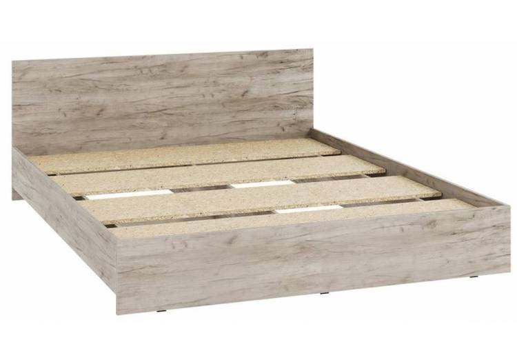 Кровать Woodville Адайн КР-160 608596 дуб крафт серый, дуб крафт серый 160x200