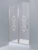 Дверь для душевого уголка Cezares Giubileo 60/40 L, стекло с узором, хром