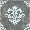 Керамогранит Плитка Антика Marble Black Motif №3 10x10