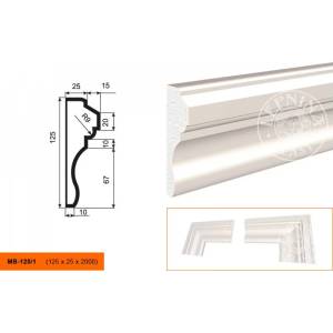 Молдинг LepninaPlast МВ-125/1 200x4x12.5