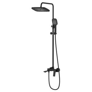 Душевая стойка Azario Lursy AZ-K2349B черный матовый
