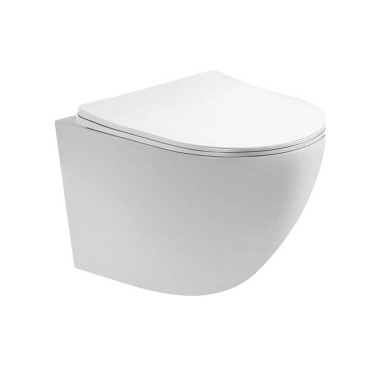 Унитаз подвесной Aquatek Европа AQ1900T-00 безободковый, с крышкой-сиденьем микролифт