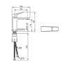 Смеситель для раковины Damixa Merkur 400210300 чёрный фото 5