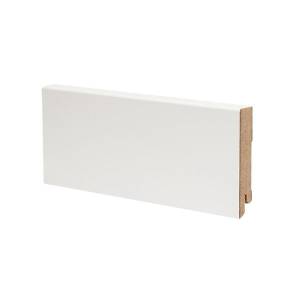 Плинтус напрльный МДФ Deartio White U 106-80 2050х80х16