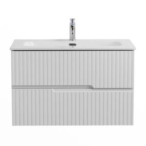 Тумба под раковину Cezares DUET-N-800-2C-SO-FBS-P Ясень белый софт, 80x45.7x50