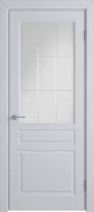 Межкомнатная дверь Владимирская Фабрика Дверей Stockholm Cotton стекло Crystal Cloud 800x2000