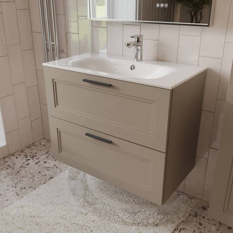 Тумба с раковиной Terminus Classik CLA10802200501O капучино , 80x62