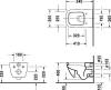 Чаша для унитаза подвесного Duravit Happy D.2 2221090000 белый фото 5