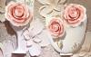 3D Фотообои Artegrafico «Объемная композиция с бутонами роз» BR-005 канвас