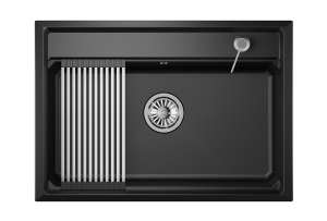 Мойка кухонная Granula Kitchen Space KS-7301 шварц