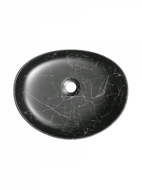 Раковина Teymi Valma T53102 50 см мрамор черный