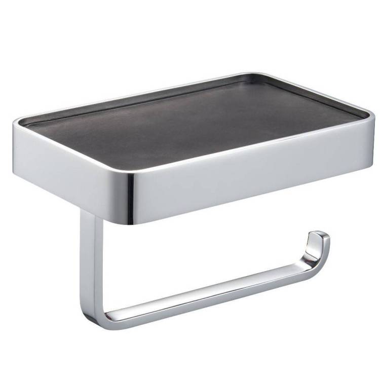 Держатель для туалетной бумаги Wonzon & Woghand WW-9536 с полкой, хром