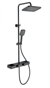 Душевая стойка Wonzon & Woghand WW-B3552-MB с термостатом, черный