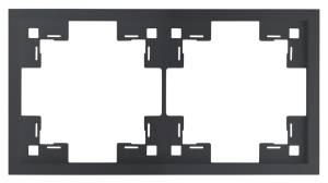 Двухместная рамка Rikett Standart 35820 MB черный сатин