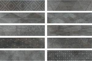 Керамогранит Serenissima CIR DOCKLANDS 1047171 FREEPORT BLACKWALL (10 soggettu mix) 8.6x35