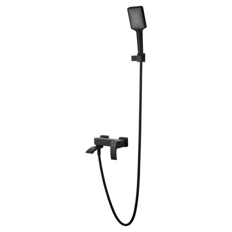 Смеситель для ванны Wonzon & Woghand WW-88639009-MB с душевым гарнитуром, черный матовый