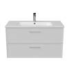 Тумба с раковиной Kerama Marazzi Piano белый, тумба PIA.CL.95\WHT.M + рак. PI.wb.95 фото 2