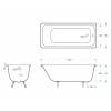 Чугунная ванна Delice Aurora DLR230604R-AS 160x75, с антискользящим покрытием, с отверстиями под ручки, без ножек фото 2