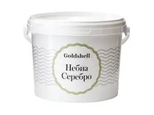 Матовая краска с серебряными флоками Goldshell Небиа Серебро 1 л