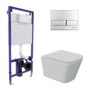 Комплект Berges Novum 43242 кнопка L3 хром глянец