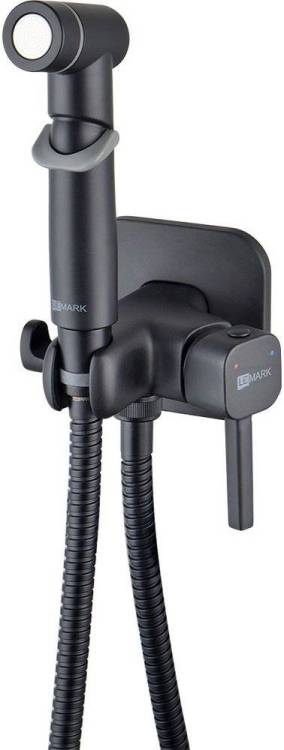 Гигиенический душ Lemark Solo LM7165BL со смесителем, С ВНУТРЕННЕЙ ЧАСТЬЮ, черный матовый