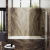 Шторка на ванну MaybahGlass MGV-647-4 40.5x140, поворотная, стекло бронза матовая 6 мм, профиль хром глянцевый фото 3