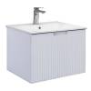 Тумба с раковиной Comforty Муром-60П 00-00005266CF белый матовый