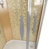 Душевая кабина Niagara Luxe NG-7715GBK 900x900х2100 низкий поддон стенки ЗОЛОТО БЕЗ КРЫШИ фото 3