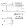 Чаша унитаза подвесного TOTO Neorest CW996PVD#NW1 423x666x410 мм, безободковый, Tornado Flush, белый фото 3