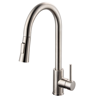 Смеситель для кухни Osgard Forso 87073 с выдвижным изливом, никель