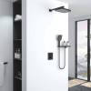 Душевой комплект Vincea VSFW-321MT1RMB встраиваемый, термостатический, двухрежимный, матовый черный фото 8