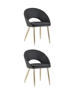 Набор из 2 стульев Stool Group Кензи KENZIE PU GREY X2 темно-серый, экокожа