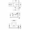 Биде подвесное Duravit ME by Starck 2288150000 фото 3