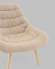 Кресло Stool Group Олби Страйпс QH-2805K 263-2 dark beige бежевый фото 7