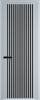 Межкомнатная дверь Profil Doors 3 AGP цвет профиля Серебро, стекло безопасное 6 мм монохром черный 600x2000