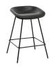 Стул полубарный Stool Group Фуриоса AV 461-Pbl-9005(PP) черный, экокожа