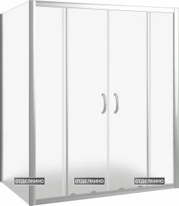 Душевой уголок Good Door Infinity WTW-TD+SP-G-CH 170x80