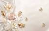 3D Фотообои Artegrafico «Золотые лотосы на кремовом фоне» RH-137 канвас
