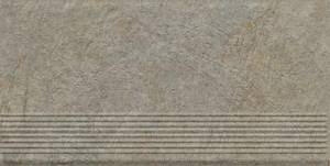 Ступень Paradyz Eremite Taupe Stopnica Prosta Struktura Mat 30x60