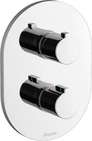 Термостатический смеситель Ravak Chrome CR 064.00 С ВНУТРЕННЕЙ ЧАСТЬЮ, для душа