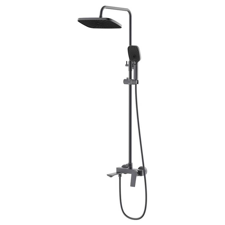Душевая стойка Azario Lursy AZ-K2349GR серый графит