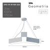 Подвесной светодиодный cветильник Geometria ЭРА Igrek SPO-141-W-40K-028 28Вт 4000К белый Б0050566 фото 8