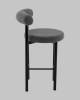 Стул полубарный Stool Group Флорео vd-plb-floreo-fl-grey темно-серый, букле фото 4