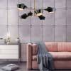 Подвесная люстра Lumina Deco Romina LDP 6037-6 BK+GD фото 3