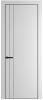Межкомнатная дверь Profil Doors 12 PE полотно Крем Вайт, кромка алюминиевая с четырех сторон черная, алюминиевый молдинг 3мм 800x2000