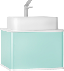 Тумба для комплекта Jorno Pastel 58, бирюзовый бриз