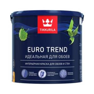 TIKKURILA EURO TREND краска интерьерная для обоев и стен, база A (2,7л)