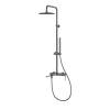 Душевая стойка Vincea Linea (Линеа) VSFS-4LN1GM с изливом, вороненая сталь фото 4