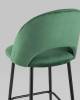 Набор из 2 полубарных стульев Stool Group Меган AV 415-H30-08(PP) X2 зеленый, велюр фото 7