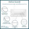 Ванна из искусственного камня Delice Scandi DLR330030RB-G 180x75, белая глянцевая, с черными ручками, без ножек фото 2